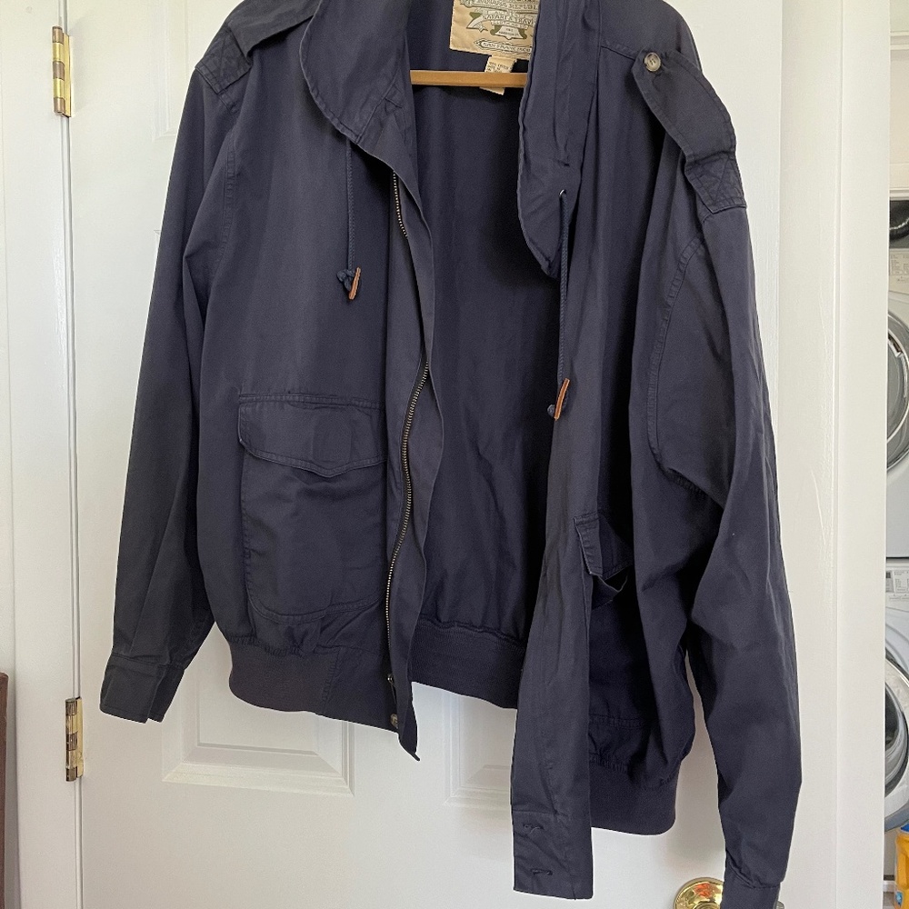 Navy Cotton Banana Republic jacket